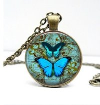 Bronzový náhrdelník Motýle