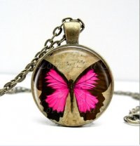 Bronzový náhrdelník Motýľ 2