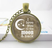 Bronzový náhrdelník ...to the moon and back
