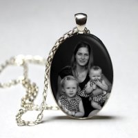 Strieborný náhrdelník s vašou fotkou 1