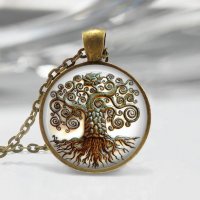 Bronzový náhrdelník Vintage Strom Života