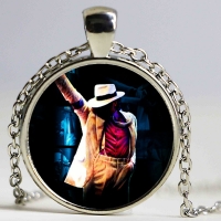 Strieborný náhrdelník Michael Jackson