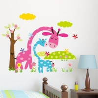 Nálepka na stenu- Žirafy